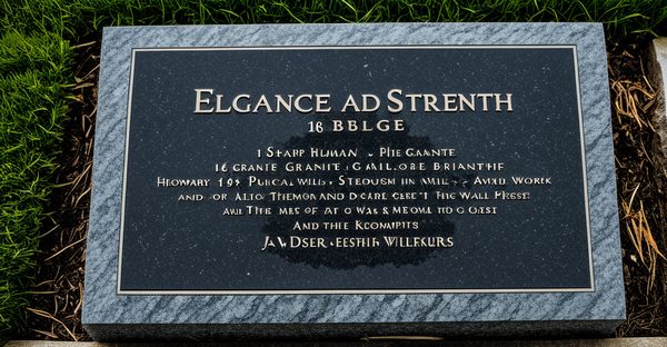 Pierre tombale moderne et durable : élégance et robustesse en granit